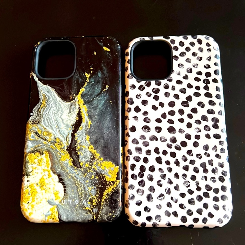 2 Burga iPhone 12 Cases! Almond Latte & Northern Lights